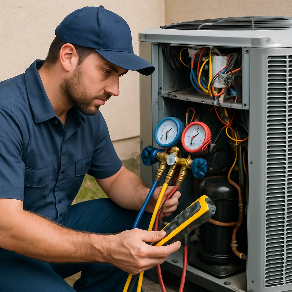 AC repair technician in Brevard, NC