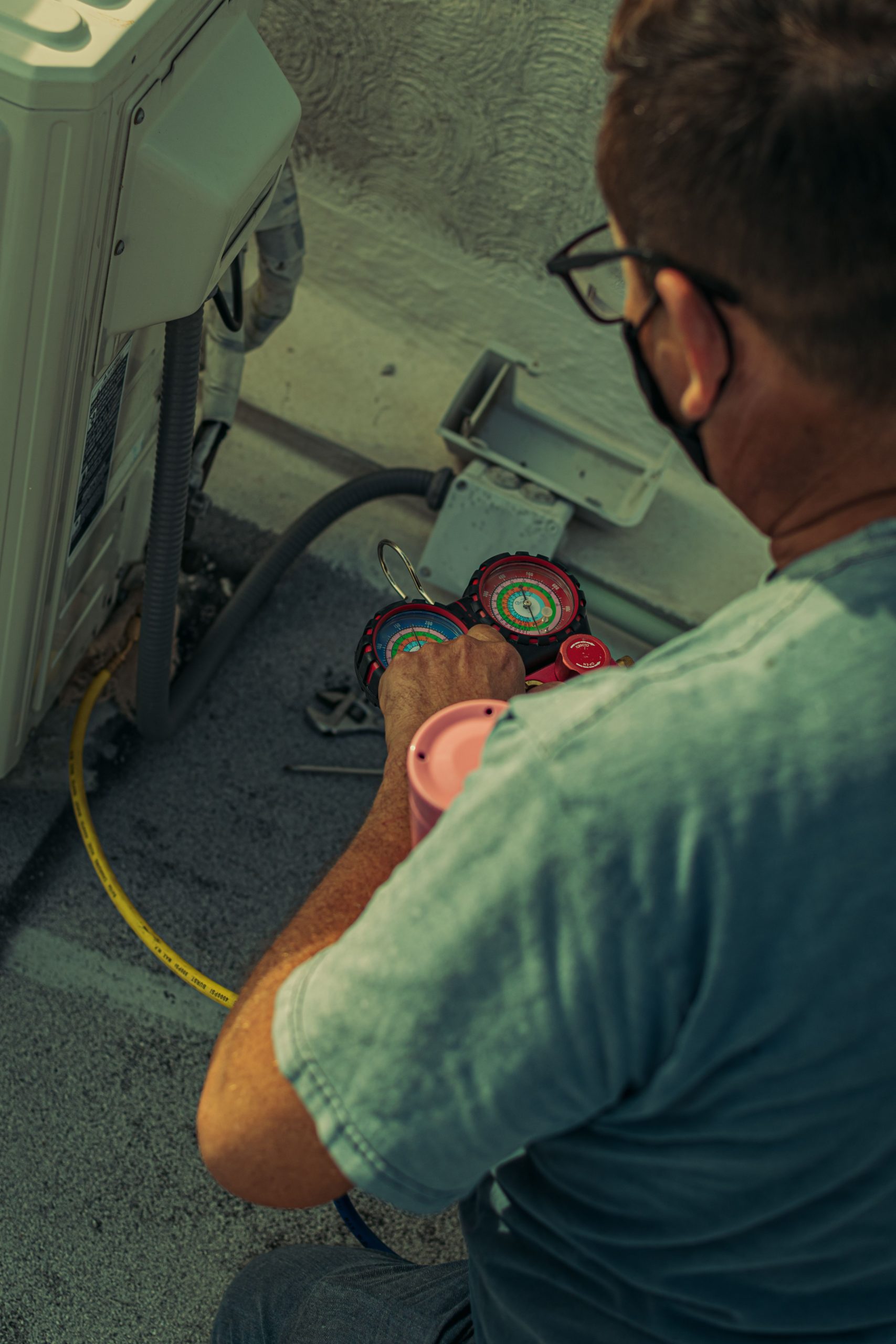 Comfort Pros HVAC technician ready to help